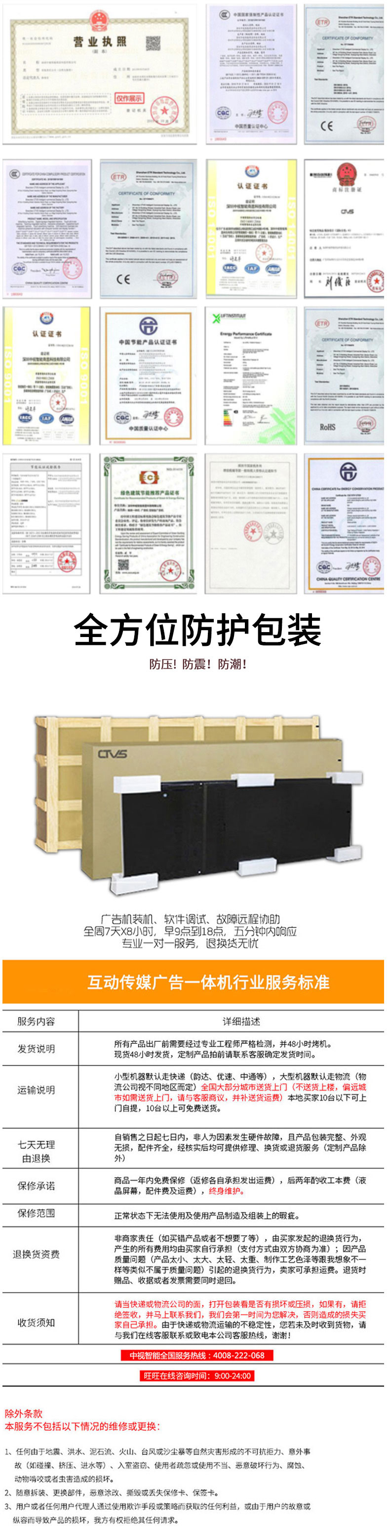 質(zhì)保及包裝細(xì)節(jié)展示 質(zhì)保及包裝細(xì)節(jié)展示